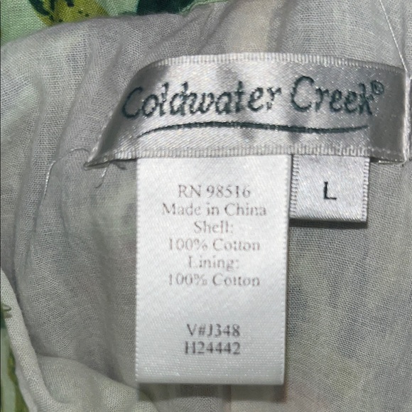 Coldwater Creek Tropical Print A-Line Skirt - Picture 6 of 11